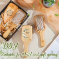 thumbnail image 5 of Juego de 12 cepillos de bambú para el cabello, cepillos de madera con cerdas antiestáticas para un suave masaje del cuero cabelludo., 5 of 5