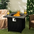 thumbnail image 2 of Costway 32" Propane Fire Pit Table Square Tabletop w/Lava Rocks Cover 50,000 BTU, 2 of 10