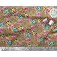 thumbnail image 2 of Soimoi Cotton Duck Fabric Leaves & Floral Print Fabric by the Yard 42 Inch Wide, 2 of 3
