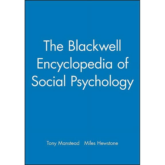 Blackwell Ency Social Psychology, (Paperback)