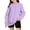 Purple, variant on Girls Hoodie Winter Warm Long Sleeve Oversized Pullover Casual Kids Crewneck Sweatshirt Clothes for Boys Pullover Hoodie 9-10 Years