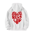 thumbnail image 2 of Clearance Sales Women's Fashion Hoodies & Sweatshirts Women's Long Sleeved More Self Love Letter Printed Hoodie Hoodie Hoodie, 2 of 6