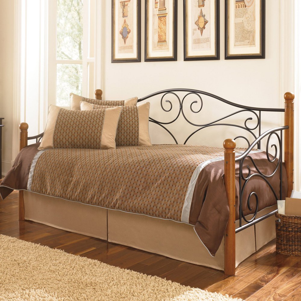 Doral Complete Metal Daybed with Euro Top Spring Support Frame and Pop ...