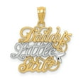thumbnail image 1 of 14k and Rhodium Daddys Little Pendant in 14k Yellow Gold w/ Rhodium Plating, 1 of 3