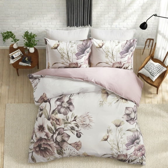 Shabby Chic King/Cal King Cotton Bedding Sets Multicolor Floral Design for Bedroom Dcor