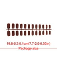 thumbnail image 2 of 1 Set Glue on Nails Medium Nail Strips Length Files Stick Full Cover Wraps Art Decals Artificial Beauty Tool Manicure Kit Decorations 17, 2 of 6