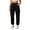 Black, variant on Cargo Pants for Women with Multi-Pocket Women's Solid Color Elastic Waist Multi-Functional Drawstring Work Pants Gray XS