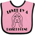 thumbnail image 3 of Inktastic Basset Hound Dog Boys or Girls Baby Bib, 3 of 4