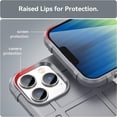 thumbnail image 6 of Slim Phone Case for iPhone 14 Pro (Not fit iPhone 14),Rugged Shield Case with Military Grade Shockproof Protection,Drop-Tested and Camera Lens Protection Cover for iPhone 14 Pro, HD Gray, 6 of 16