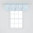 thumbnail image 2 of Ambesonne Blue Window Valance, Raindrops White Navy, 54" X 18", Pale Blue, 2 of 3