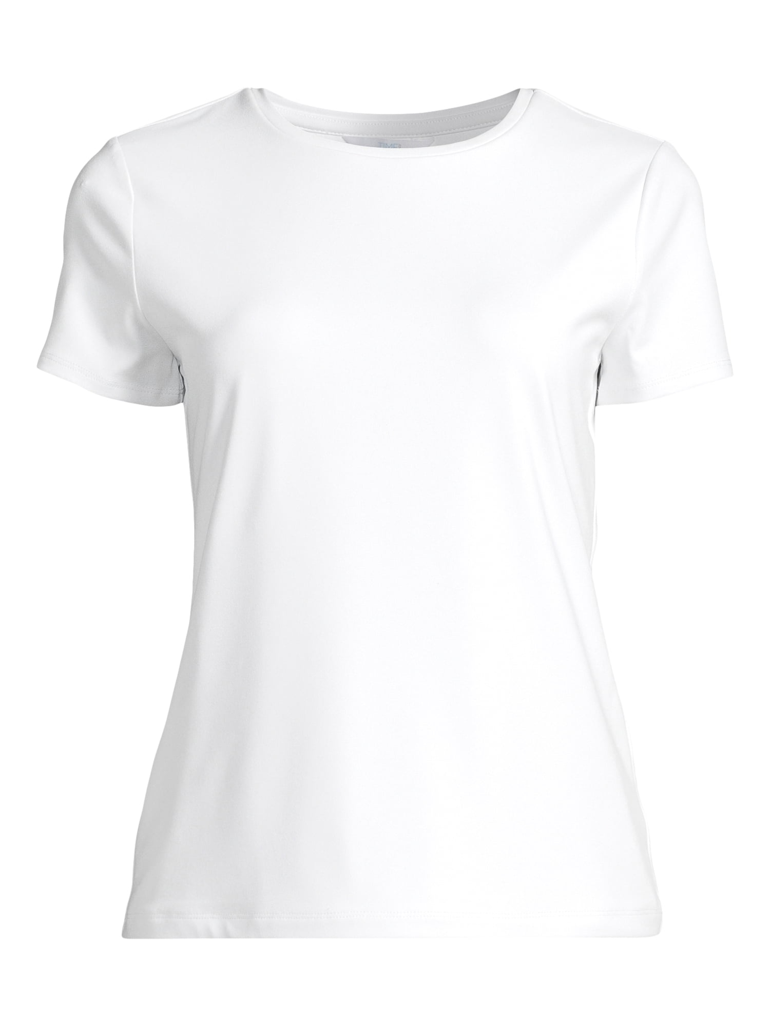 Time and Tru Women's Smoothing Tee with Short Sleeves, 2-Pack, Sizes XS-XXXL