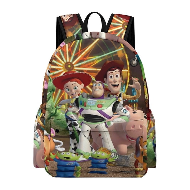 Toy Story-theme Backpack, Campus style schoolbag Bookbag with Adjustable Shoulder Straps And Large Zip Compartment, Unisex Travel Bags.42x30x15cm