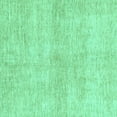 thumbnail image 1 of Ahgly Company Machine Washable Indoor Square Abstract Turquoise Blue Modern Area Rugs, 3' Square, 1 of 4