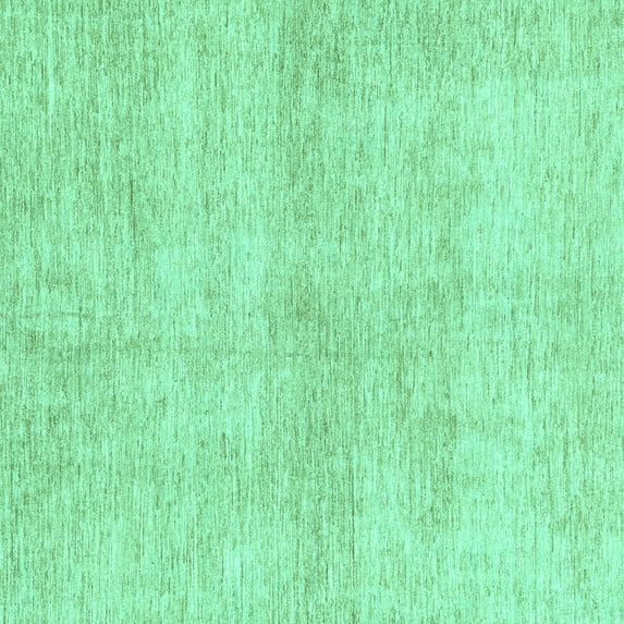 Ahgly Company Machine Washable Indoor Square Abstract Turquoise Blue Modern Area Rugs, 3' Square