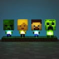 thumbnail image 3 of Lámpara 3D Paladone Minecraft Creeper Verde Luz Nocturna para Jugadores, 3 of 8