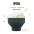 thumbnail image 3 of Palomera de Silicona Plegable para Microondas Sin Aceite Micro Facil Palomitas Caseras Marthing Bowl Palomero Plegable de Silicon Facil de Usar y Limpiar, Ideal para uso Domestico en Familia, Gris, 3 of 10
