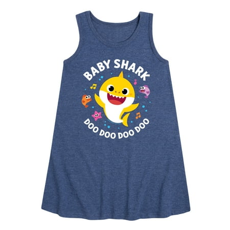 

Baby Shark Doo Doo Doo Doo - Toddler and Youth Girls A-line Dress