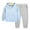 Light Blue Hoodie + Grey Pants, variant on Esaierr 1-12T Kids Baby 2Pcs Sweats Set,Hooded Sweat Suits for Girls Track Suits for Boys Teen 2Pcs Sweat Suits Outfits Boys Girls Solid Color Sweatsuit Outfits