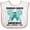 White and Pink, variant on Inktastic Ovarian Cancer Awareness Hope Support and Love Boys or Girls Baby Bib