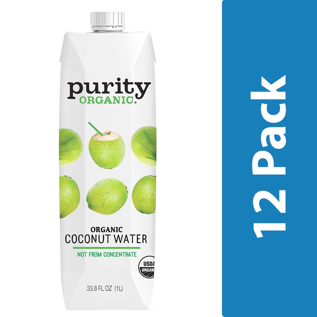 Purity Organic Organic 100 Coconut Water, 1L, 12 Count