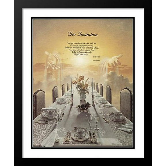 Danny Hahlbohm Framed and Double Matted Art Print 25x29 "Invitation"