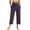 Purple, variant on Styesk Women's Pants Women'S Solid Color Casual Sports Yoga Straight Leg Solid Color Pocket Nine-Point Pants