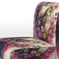 thumbnail image 4 of Designart « Adorables Hiboux parmi les Fleurs I » Fauteuil d'Appoint Rembourré Hibou Multicolore - Fauteuil Moderne pour Chambre, 4 of 7
