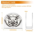 thumbnail image 3 of Haosy Napkin Holder for Table Acrylic Kitchen Paper Tissue Dispenser, Lovely Pig with Wheat, 3 of 9