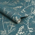 thumbnail image 3 of Hedgerow Teal Wallpaper, 3 of 4