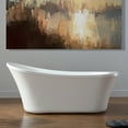 thumbnail image 2 of Zeya 65 in. Freestanding Acrylic Tub in Glossy White, 2 of 5