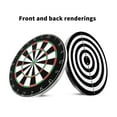 thumbnail image 2 of Wweixi Cible de Fléchettes Suspendue Double Face Durable Pratique 17 Pouces, 2 of 9