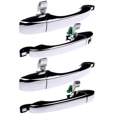 CCIYU Door Handles Exterior Front Rear Driver Passenger Side Replacement fit for 2005-2010 for Chrysler 300 2005-2008 for Dodge Magnum Chrome(4pcs)