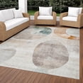 thumbnail image 3 of Addison Rugs Chantille Indoor/Outdoor Transitional Geometric Ivory Machine Washable Rectangle Rug, 3' x 5', 3 of 8
