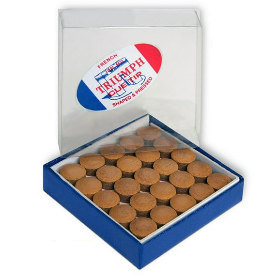 Triumph Billiard Pool Cue Tips - 1 box - 50 tips - Choose your size
