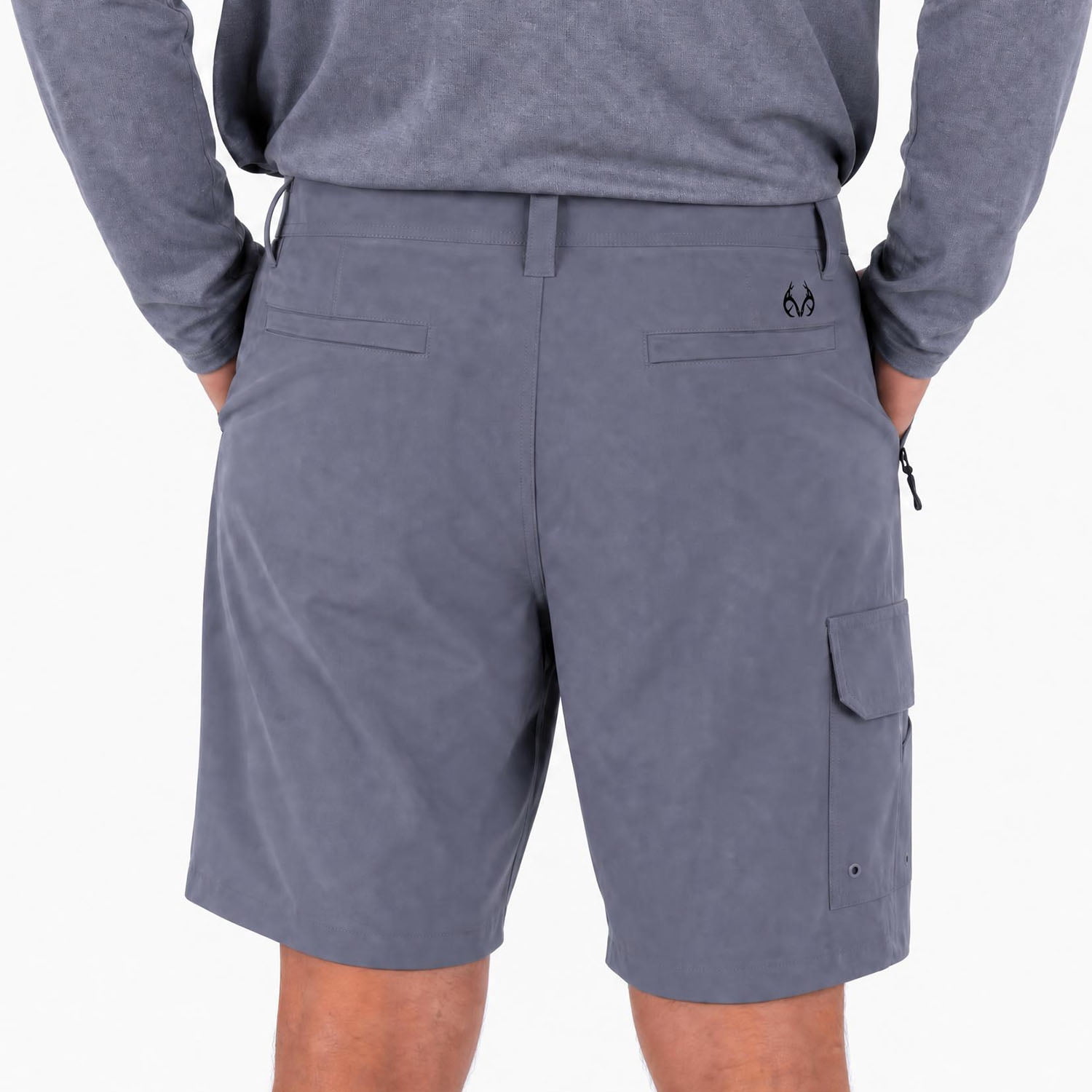Men's Realtree Hybrid Fishing Shorts, Anchor Depth, XL