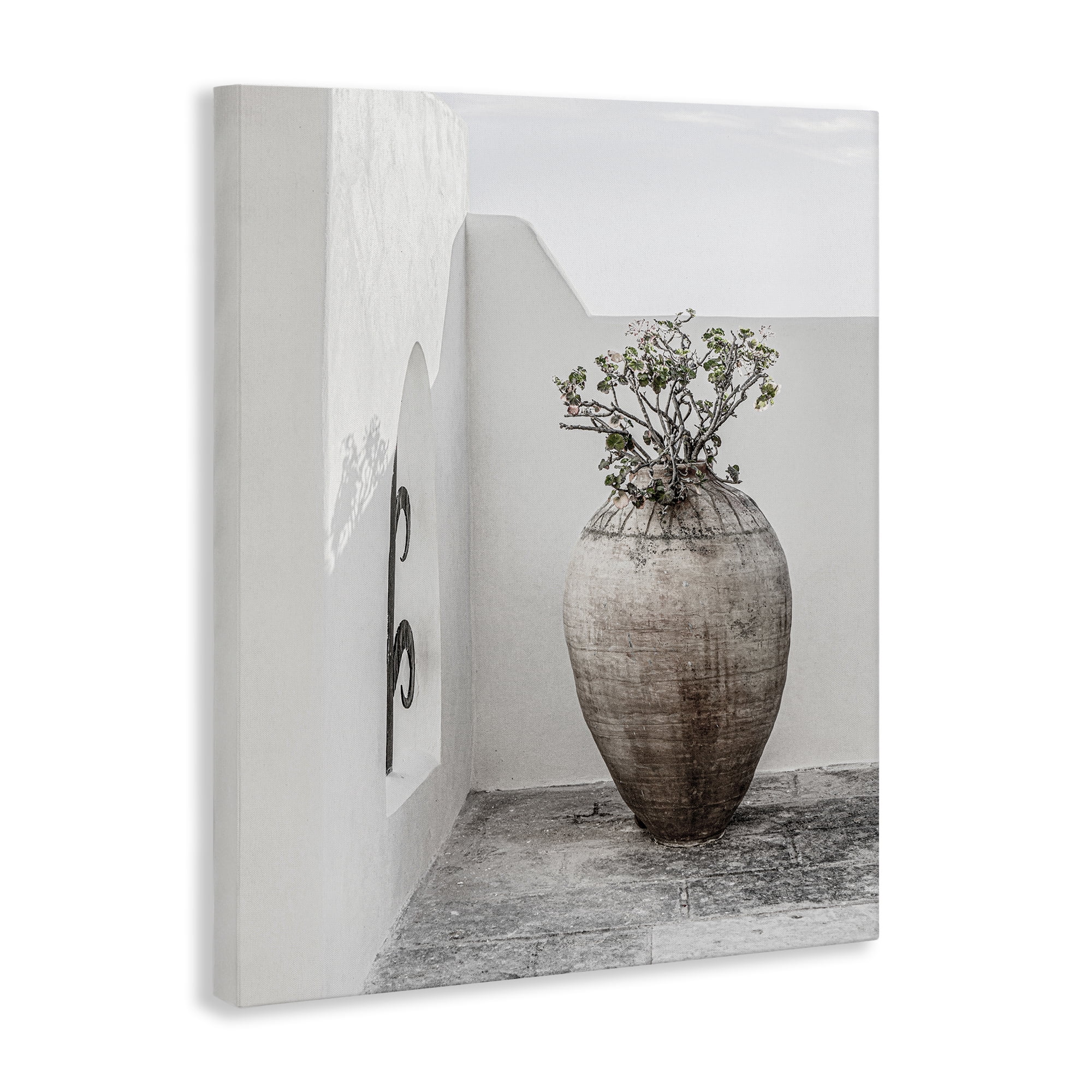 Stupell Industries Flower Vase with Architecture Buildings & Architecture Photography Wrapped Canvas Art Print Wall Art, 30 x 40