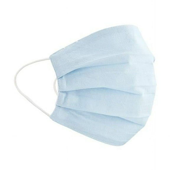 Solid Chambray Veil Face Mask, Light Blue - Pack of 6