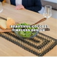 thumbnail image 4 of Homespice - Kilimanjaro 36 Inch Table Runners, a Thick Table Runner of Premium Jute to Use as Primitive Table Runners - Hand braided, Flawless Edges - Reversible and Long Table Runner, 11x36 Inches, 4 of 9