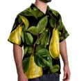 thumbnail image 2 of pear Men's Casual Button Down Short Sleeve Hawaiian Printed Summer Beach Shirts, 2 of 6