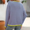 thumbnail image 7 of MESSUEN Crew Neck Sweater for Women Striped Sweater Long Sleeve Sweaters for Women's Summer Blouses Tops for Women Sweater Top Women's T Shirts Pink S, 7 of 7