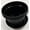 Black, variant on Austin Planter 7.5 Inch Flower Pot and Saucer Gray Colored Polypropylene (Single) Made in USA
