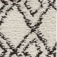 thumbnail image 6 of Hauteloom Lothian Wool Living Room, Bedroom Area Rug - Bohemian/Global - Plush Pile - Charcoal, Ivory - 2' x 3', 6 of 13