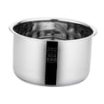 thumbnail image 3 of Tnarru Rice Cooker Stainless Steel Inner Pot Height 10.4cm Easy to Clean Lightweight Food Grade Pressure Cooker Liner for Restaurant, 3 of 8