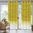 thumbnail image 5 of Outdoor Curtains for Patio Waterproof, Ombre Yellow Waves Outdoor Privacy Panels Grommet, Abstract Art Gradient Modern Blackout Outside Curtains for Porch/Cabana/Pergola/Gazebo 54"x108", 2 Panels, 5 of 8
