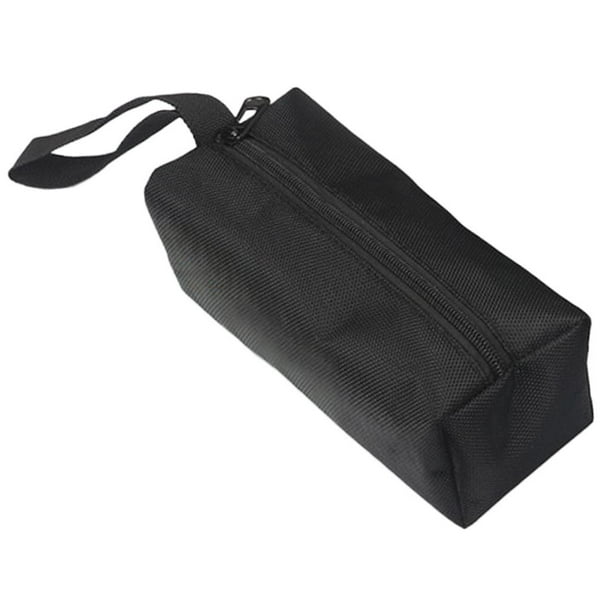 Bolsa pequeña de lona con cremallera Zulema 1680D Negro