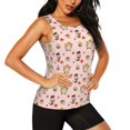 thumbnail image 2 of Disketp Halloween Gnomes Print Women's Workout Tank Top Sleeveless Gym Shirt Quick Dry Fitness Bodybuilding Sleeveless T Shirt-Small, 2 of 7