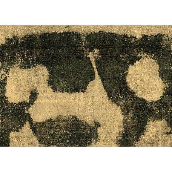 Ahgly Company Indoor Rectangle Abstract Brown Modern Area Rugs, 2' x 3'