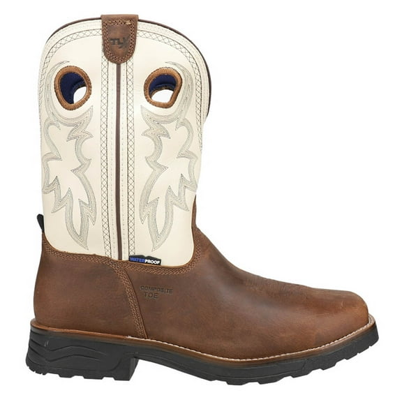 Tony Lama Men's Fireball Western Work Boot Composite Toe Bark 9 D(M) US