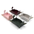 thumbnail image 4 of Multifunctional Cat Shaped PU Leather Tray Foldable Storage Tray Key Jewelry Container Box for Home Office Use, 4 of 10