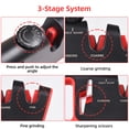 thumbnail image 3 of Knife Sharpeners with 6 Adjustable Angle 3-Stage Coarse and Fine Grinding Non Slip Hand Held Manual Knife and Scissor Sharpener Knife for Kitchen / Home, 3 of 7